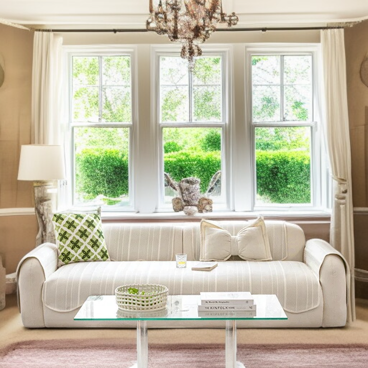 여름 소파 쿠션의 통기성 소재 상세 이미지