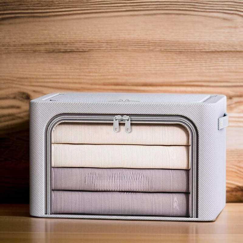New clothes storage box household fabric folding basket wardrobe clothes quilt storage box bag stora