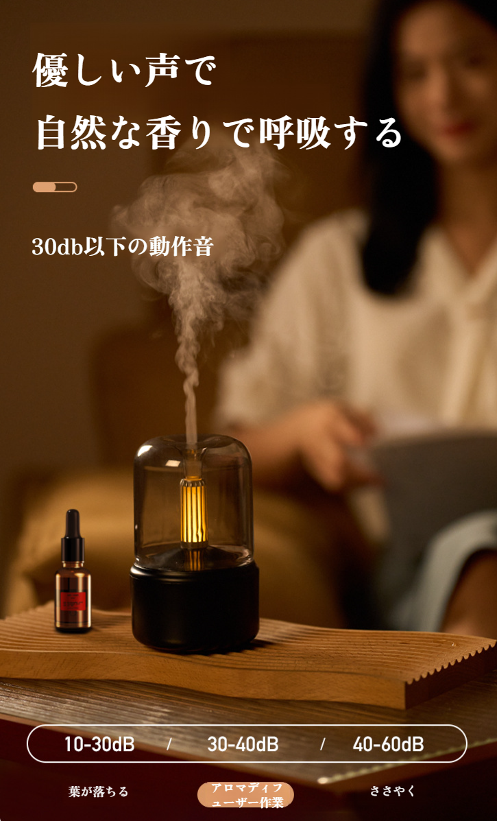 多機能アロマディフューザーLEDライト付