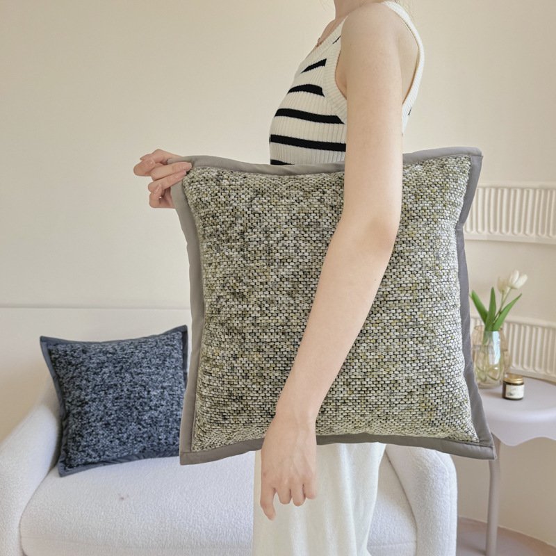 北欧風ラグジュアリーなシェニール織り高級感ヘッドボードクッション