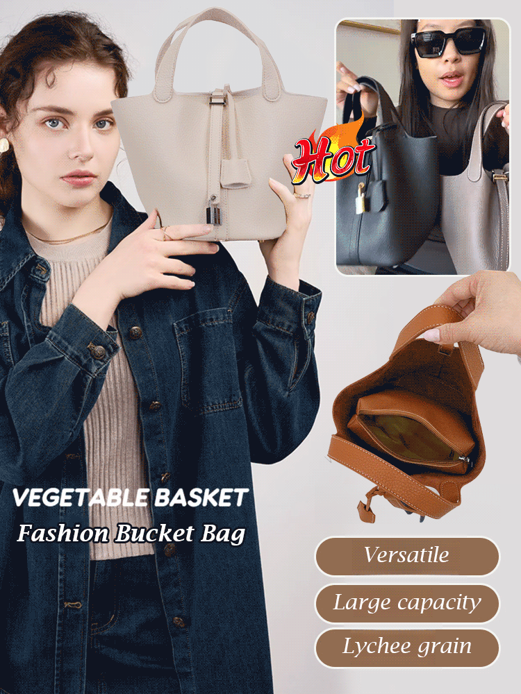 Fashionable and versatile large-capacity underarm basket bag