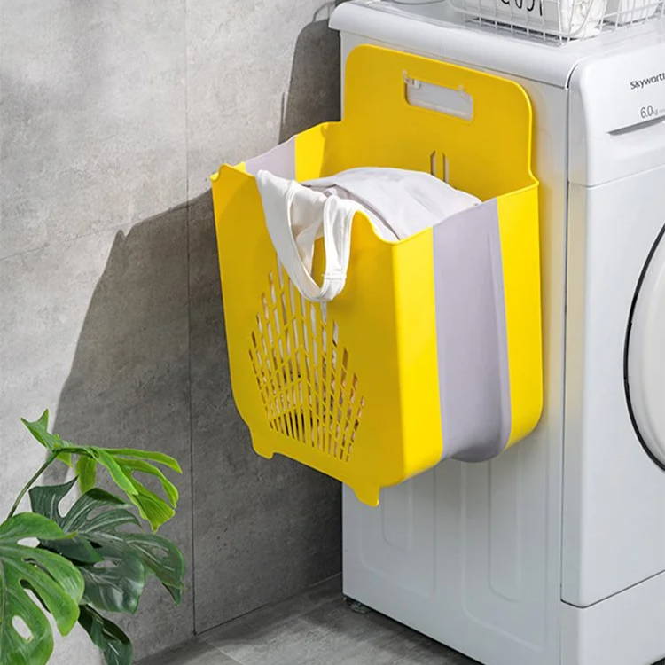 벽걸이 접이식 빨래 바구니