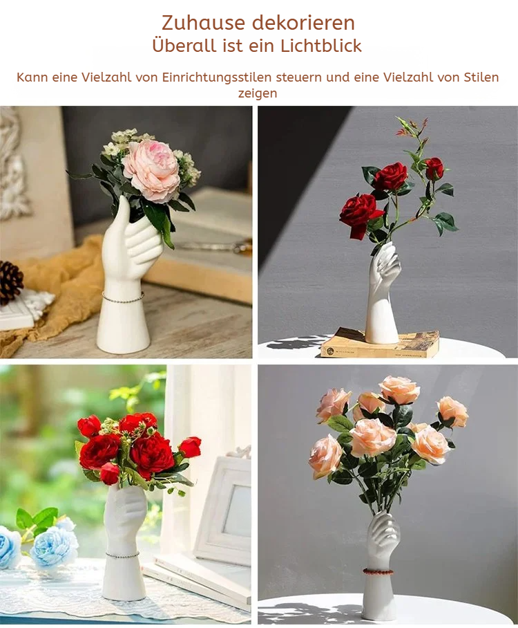 Harzvase mit künstlerischem Touch