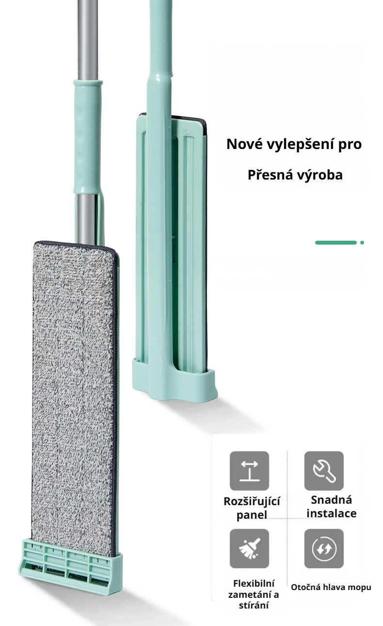 Moderní mop z mikrovlákna na parkety