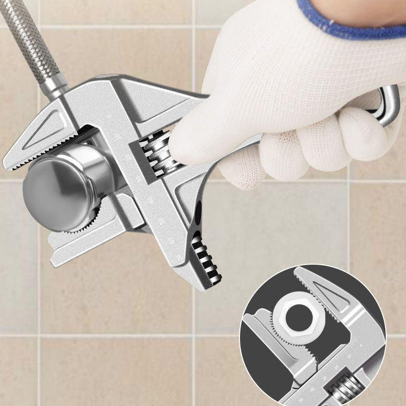 Llave de baño engrosada y duradera, mango corto, apertura grande.