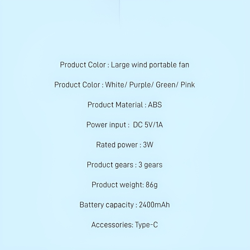 Portable fan with high wind power