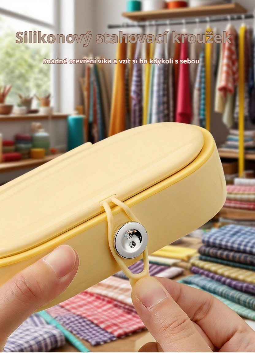 Organizace nití a jehel v organizéru