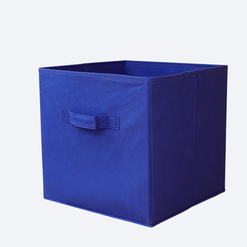 صندوق تخزين من القماش غير المنسوج قابل للطي بدون غطاء للاستخدام المنزلي