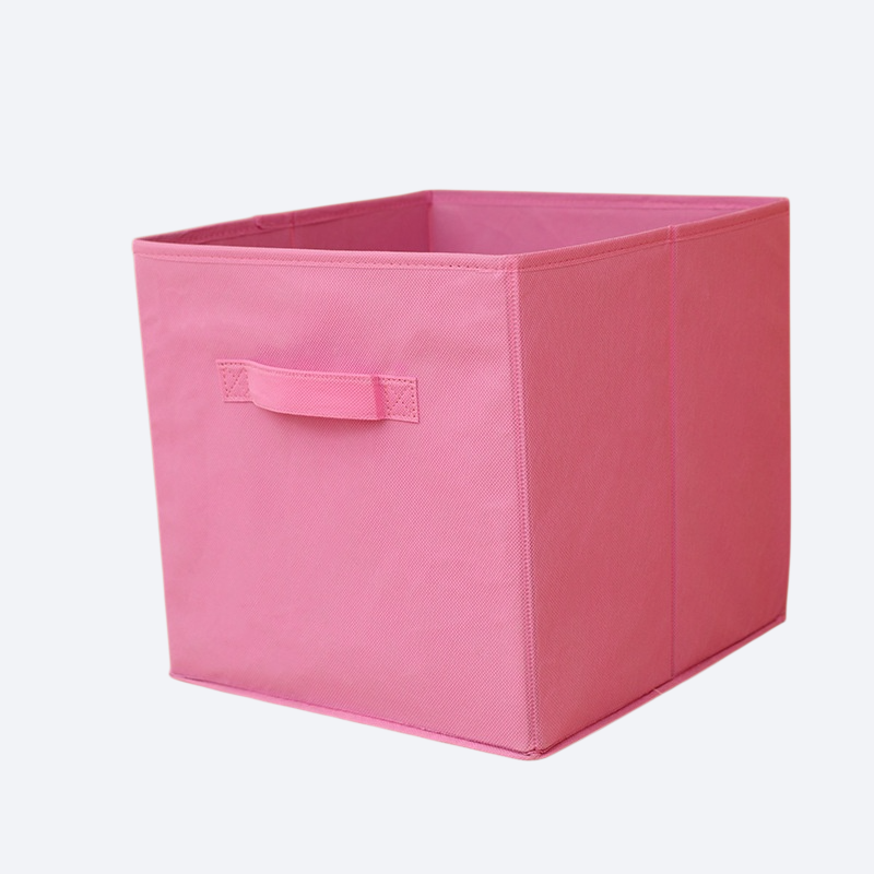 صندوق تخزين من القماش غير المنسوج قابل للطي بدون غطاء للاستخدام المنزلي