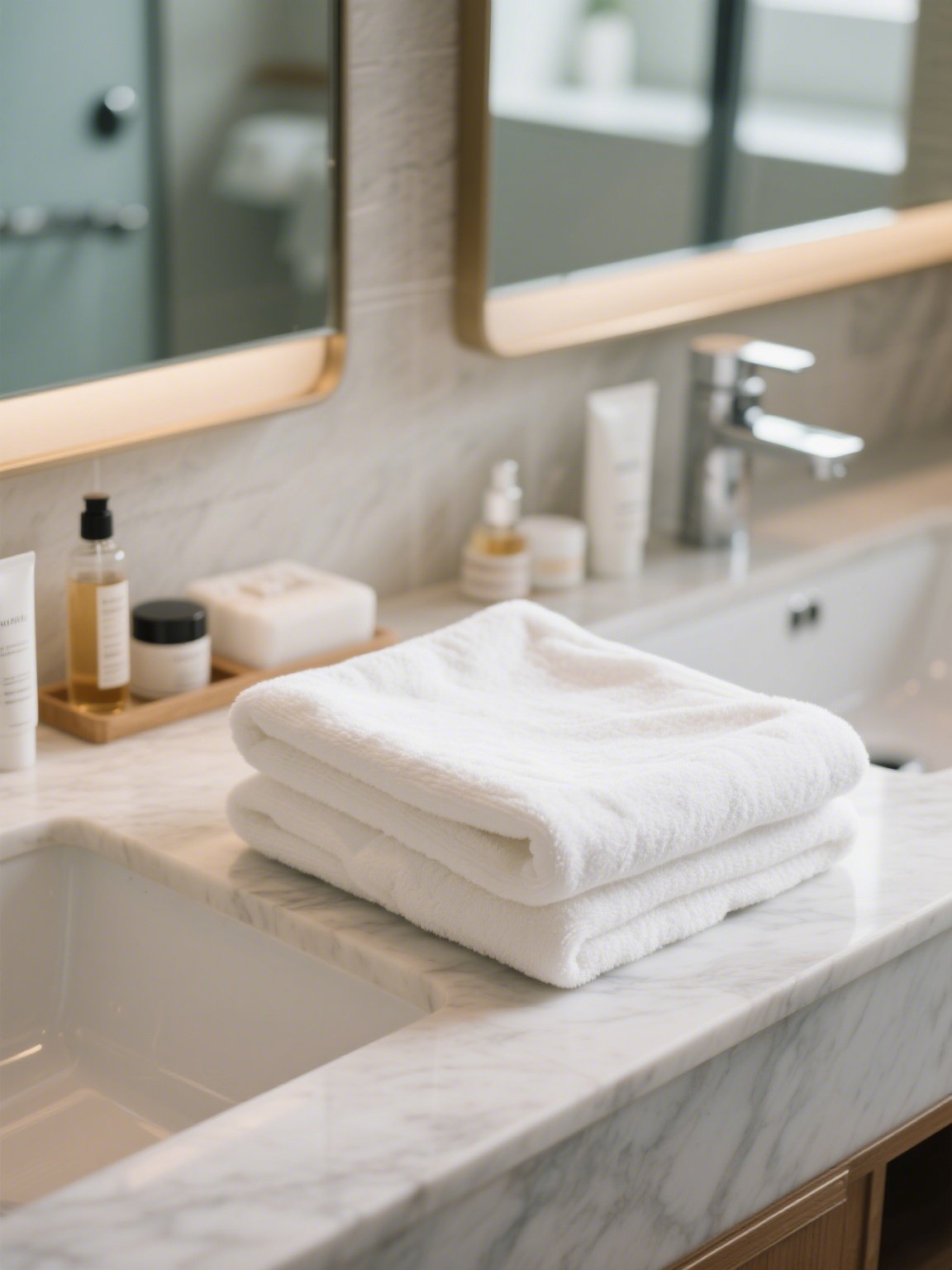 ふわふわで柔らかいバスタオルの生地拡大写真