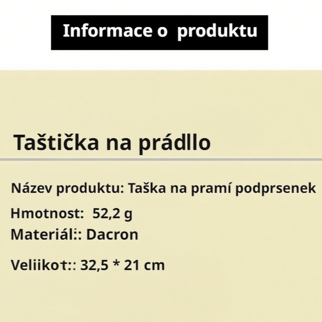 Prací sáček na spodní prádlo proti deformaci
