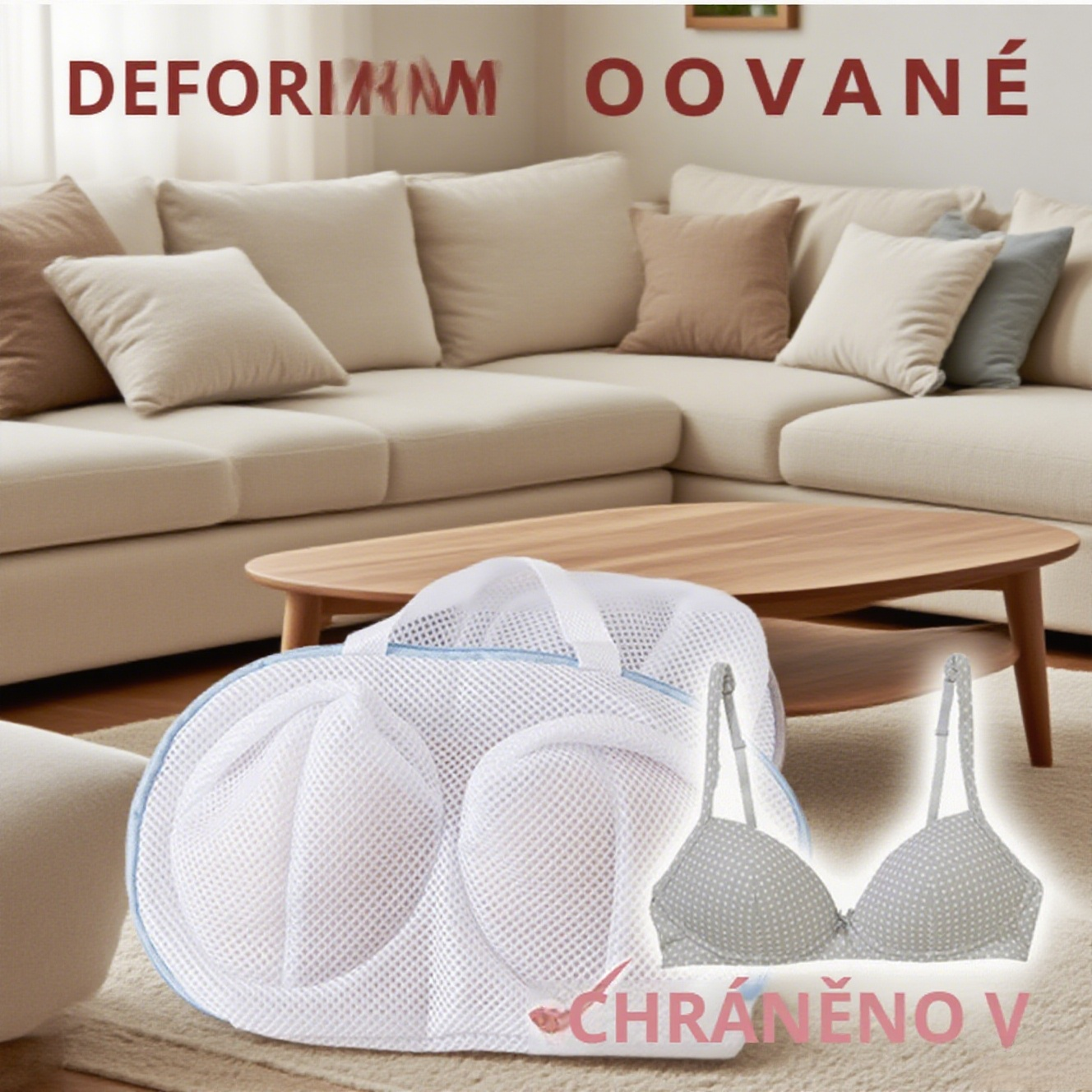 Prací sáček na spodní prádlo proti deformaci