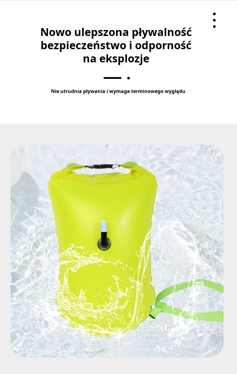 Poduszka powietrzna do pływania na zewnątrz