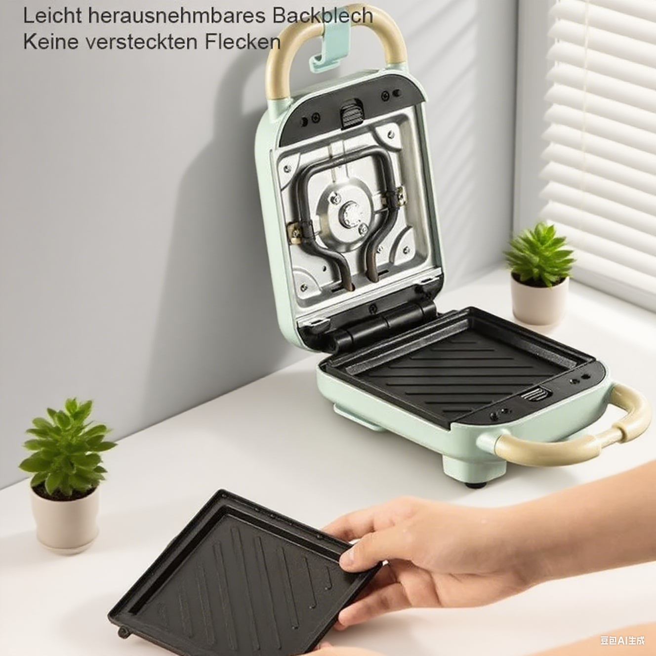 3-in-1 Multifunktions-Sandwichmaker für leichte Mahlzeiten