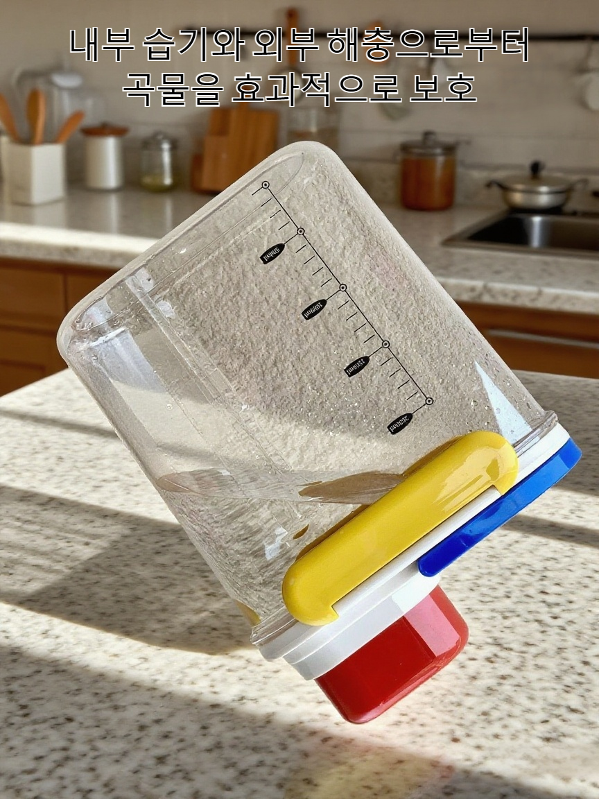 기장 통 밀가루 저장 탱크 정면 사진