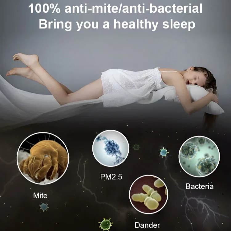 Anti-mite and anti-sweat pillow core protective isolation cover