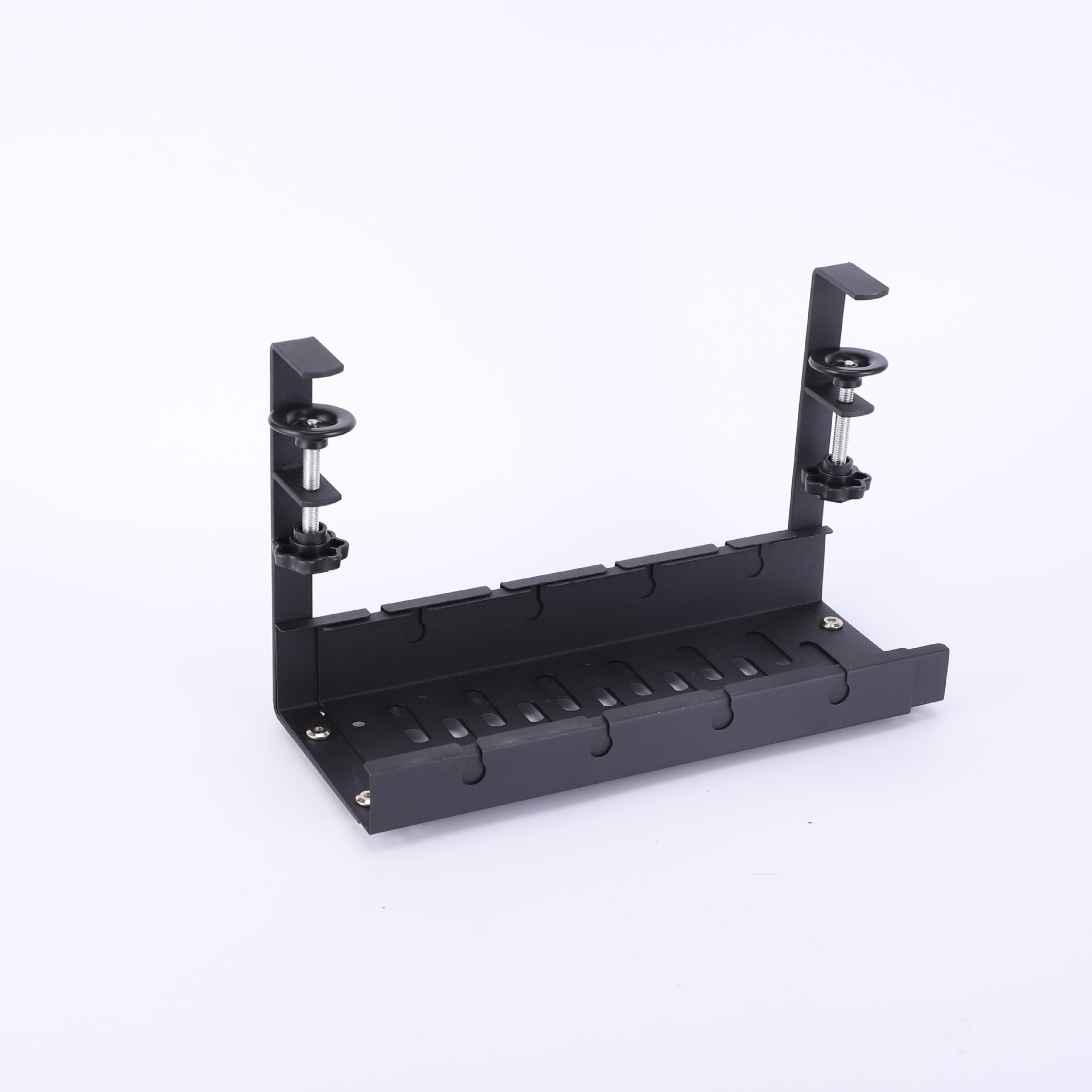 カーボンスチール製テーブル下収納フレーム テーブル下収納フレーム 家庭用 穴あけ不要 炭素鋼 引き込み式