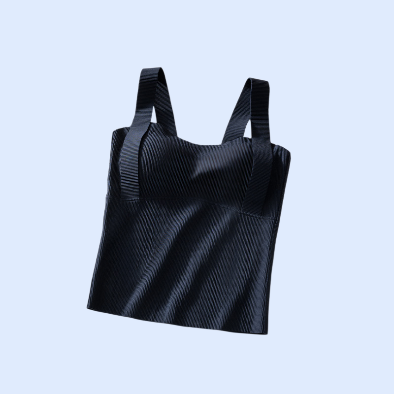 下着女性冬パッド入りの暖かいベスト下着ボトムシャツはパッド入りのブラジャー下着女性パッド入りのキャミソールで厚くなる