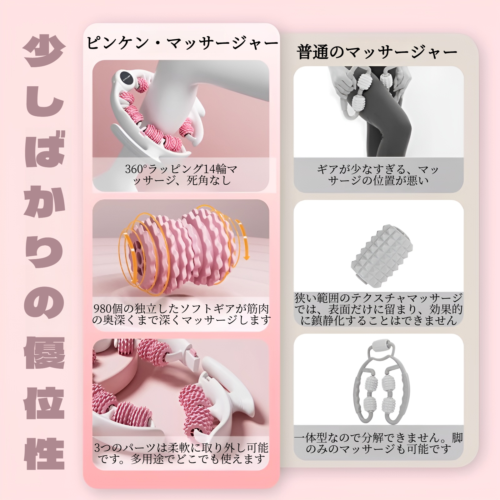 リング型レッグローラー レッグマッサージャー ふくらはぎの筋肉を細くするアーティファクト ヨガ フィットネス フィットネス補助具