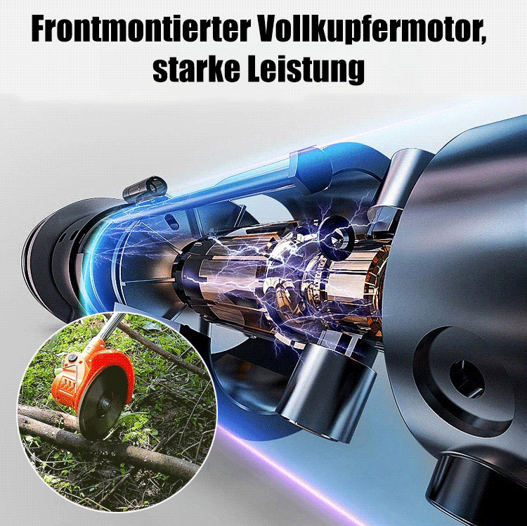 [Full Copper Motor] Tragbarer Handrasenmäher