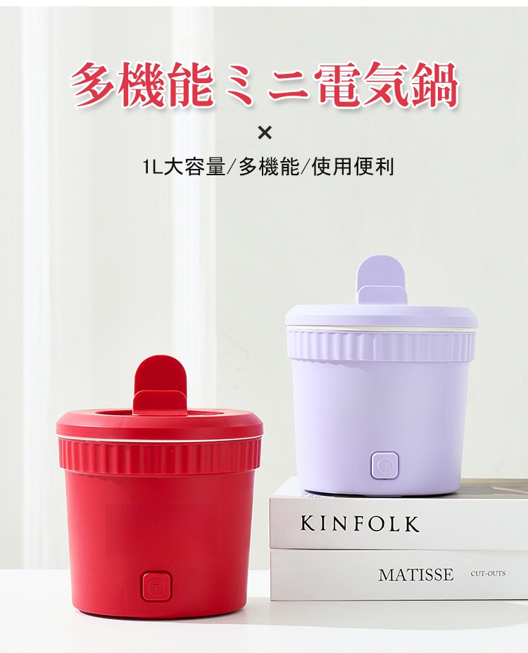 多機能ミニ電気鍋の全体外観