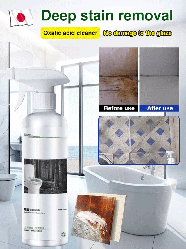 Powerful Oxalic Acid Stain Removal Toilet Glaze Cleaner