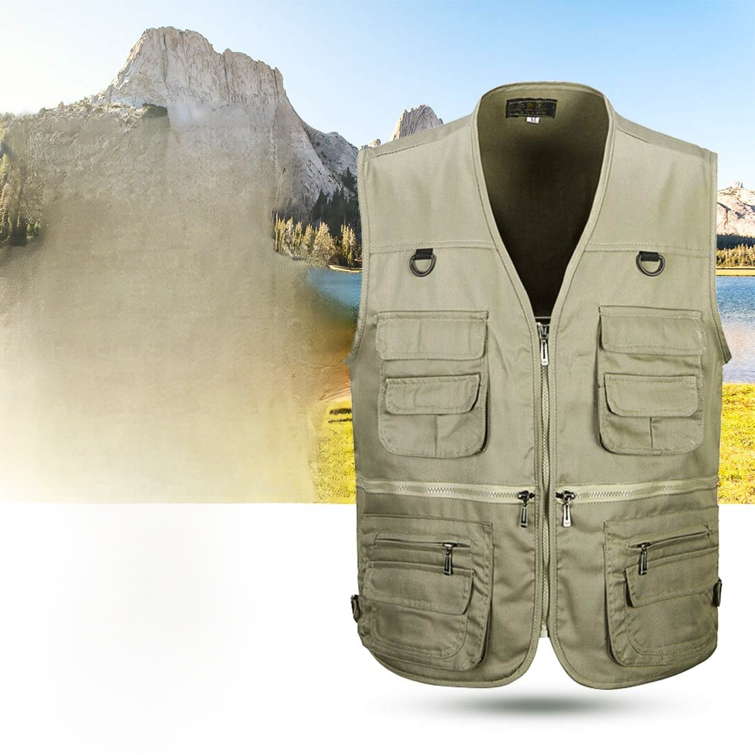강력한 멀티 수납 아웃도어 만능 조끼