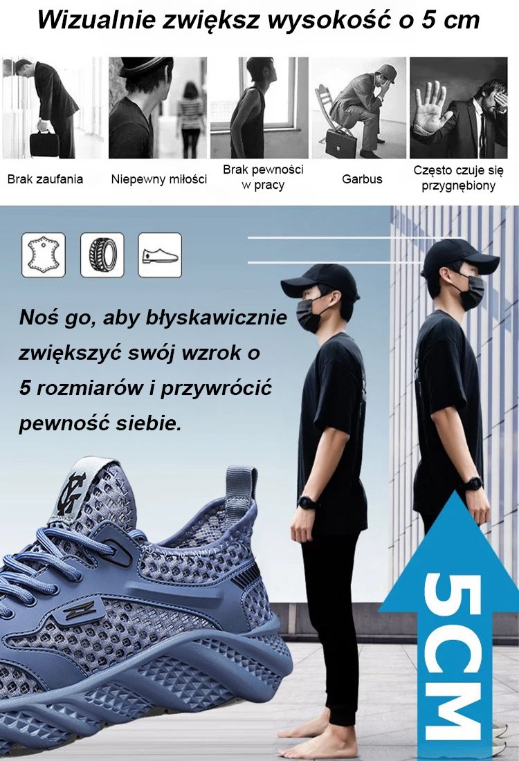 Niskie buty męskie na co dzień do turystyki pieszej