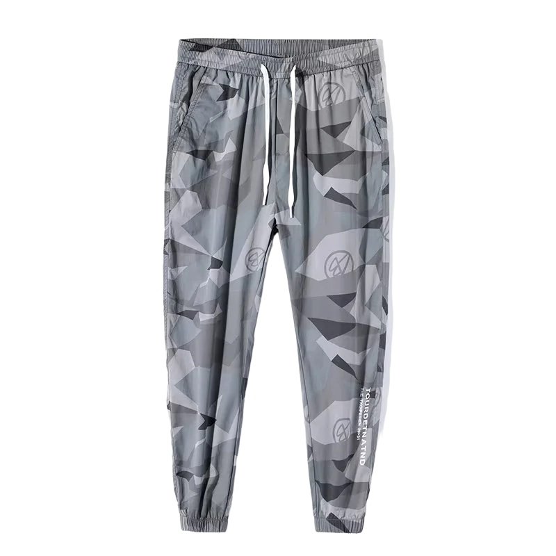 アメリカン・ドローストリング・スウェット・パンツ メンズ・ルーズ・アイス・シルク・スウェット・パンツ メンズ・カジュアル・パンツ・ウェア