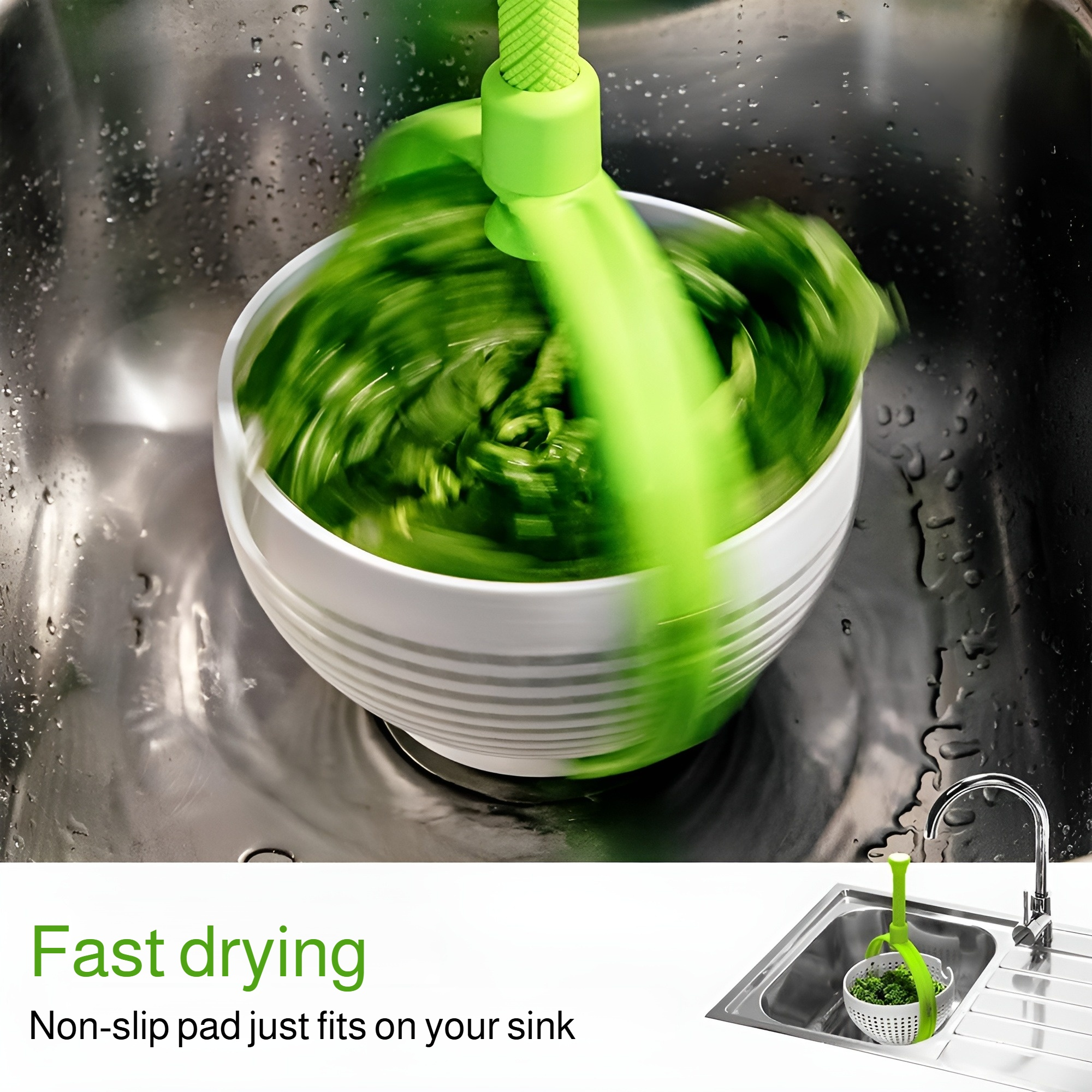 Vegetable Spinner and Draining Basket