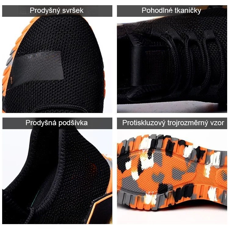 Ochranné pracovní boty proti rozdrcení a propíchnutí