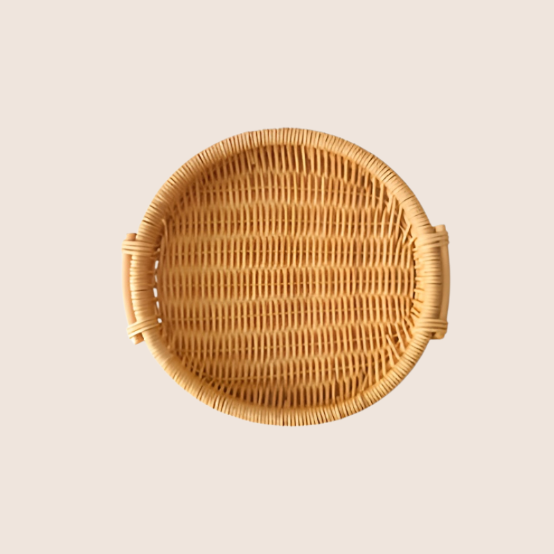 수제 대나무 부엌 간식 수납 바구니