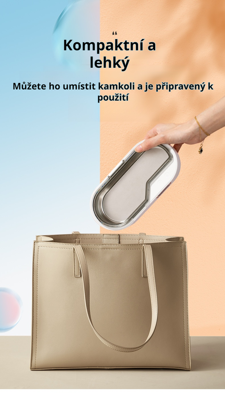 Moderní design ultrazvukové čisticí krabičky