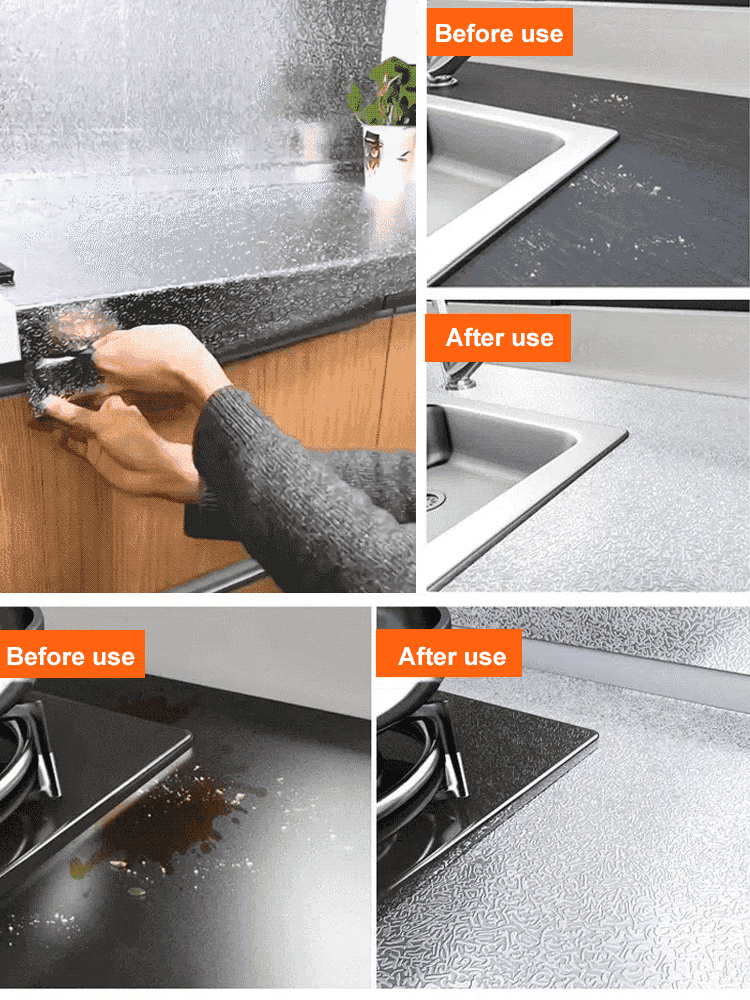 Kitchen oil-proof, waterproof and moisture-proof self-adhesive sticker