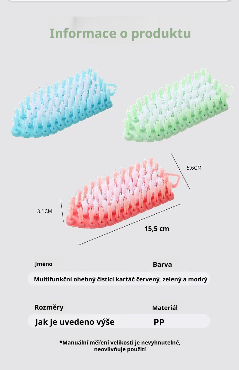 Kartáč na rohy pro zdravou přípravu potravin