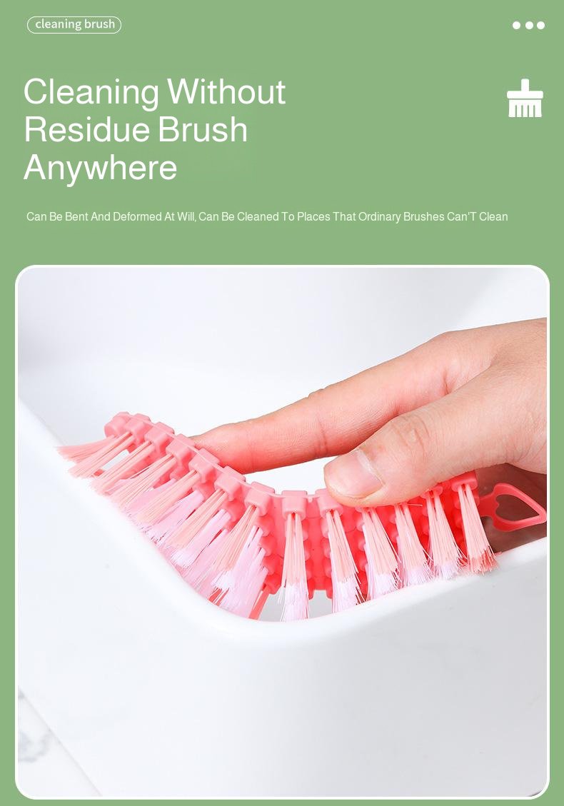 Corner cleaning brush maintaining household hygiene