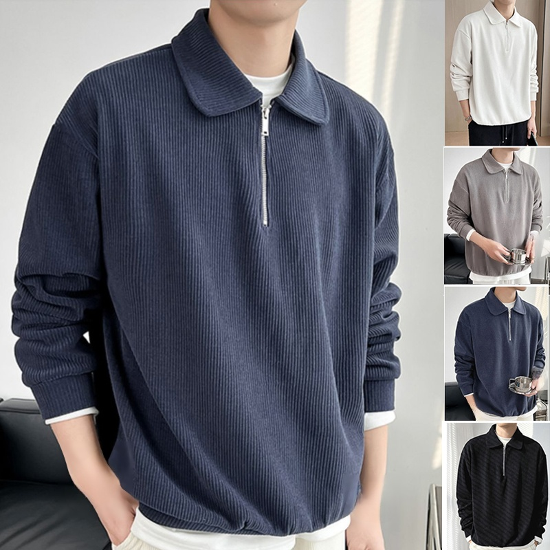 ハーフネックポロシャツ