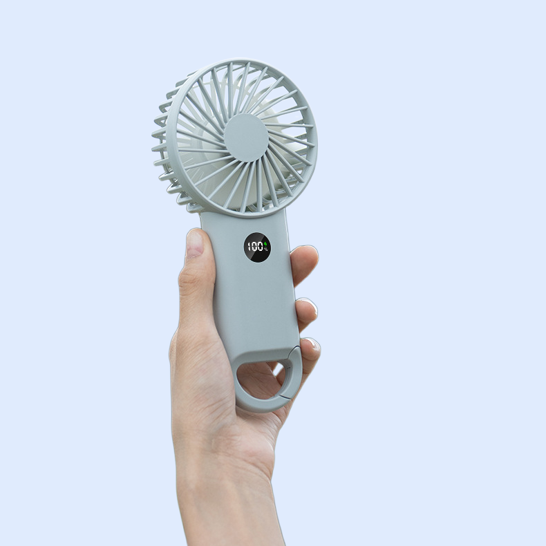 JP手持小風扇手提電風扇數顯戶外風扇