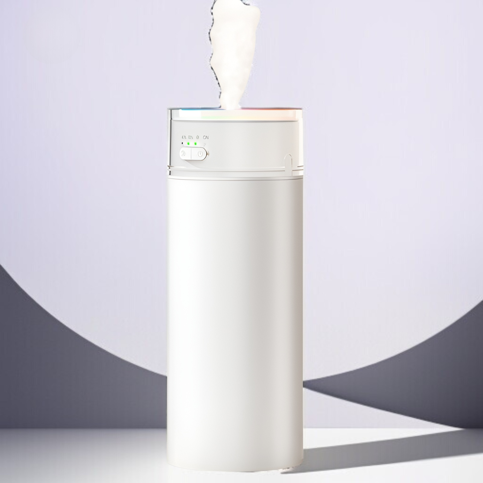 加湿器 卓上 小型 500ml大容量 アロマ対応 1800mAh大容量バッテリー ナノミスト加湿器 7色LEDライト付き 静音操作で空気燃焼防止 自動停止機能 お手入れ簡単 省エネ 乾燥/花粉症対策 