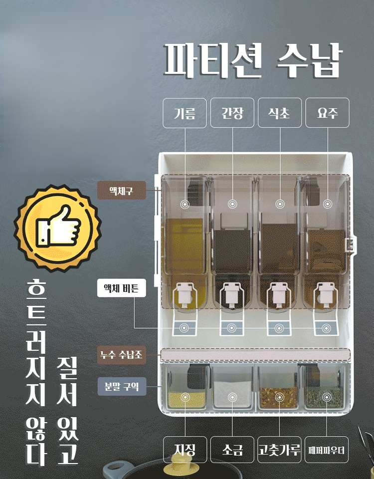 벽걸이 주방 양념대