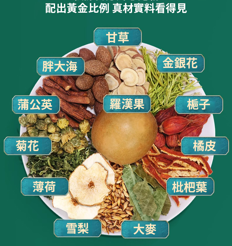 胖大海羅漢果雪梨茶