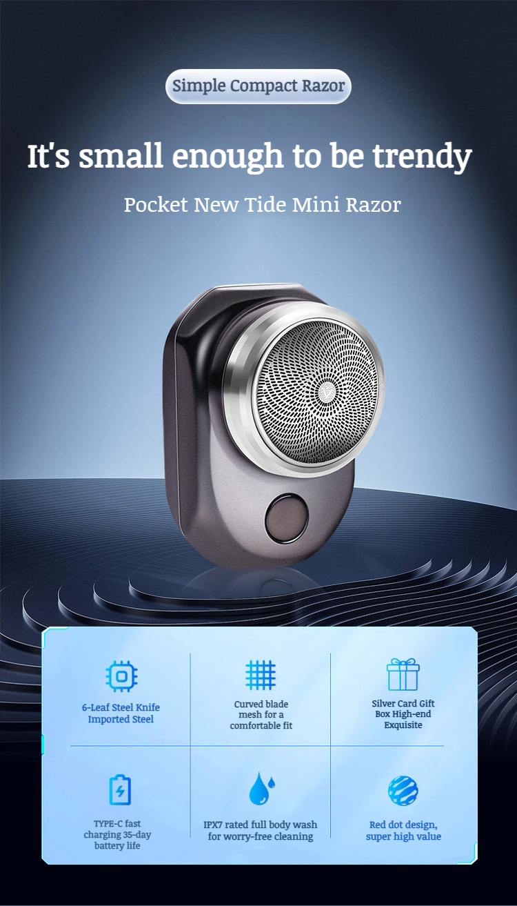 Portable electric razor Rechargeable car mini razor Razor Portable car razor