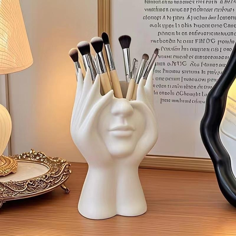 Human body art modeling office supplies desktop multifunctional storage pen holder makeup brush hold