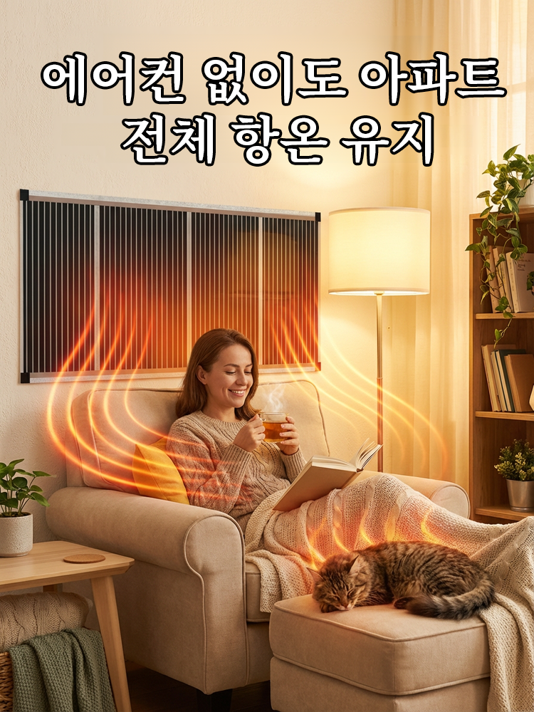 【5초 즉열】독일 블랙테크 그래핀 벽난방