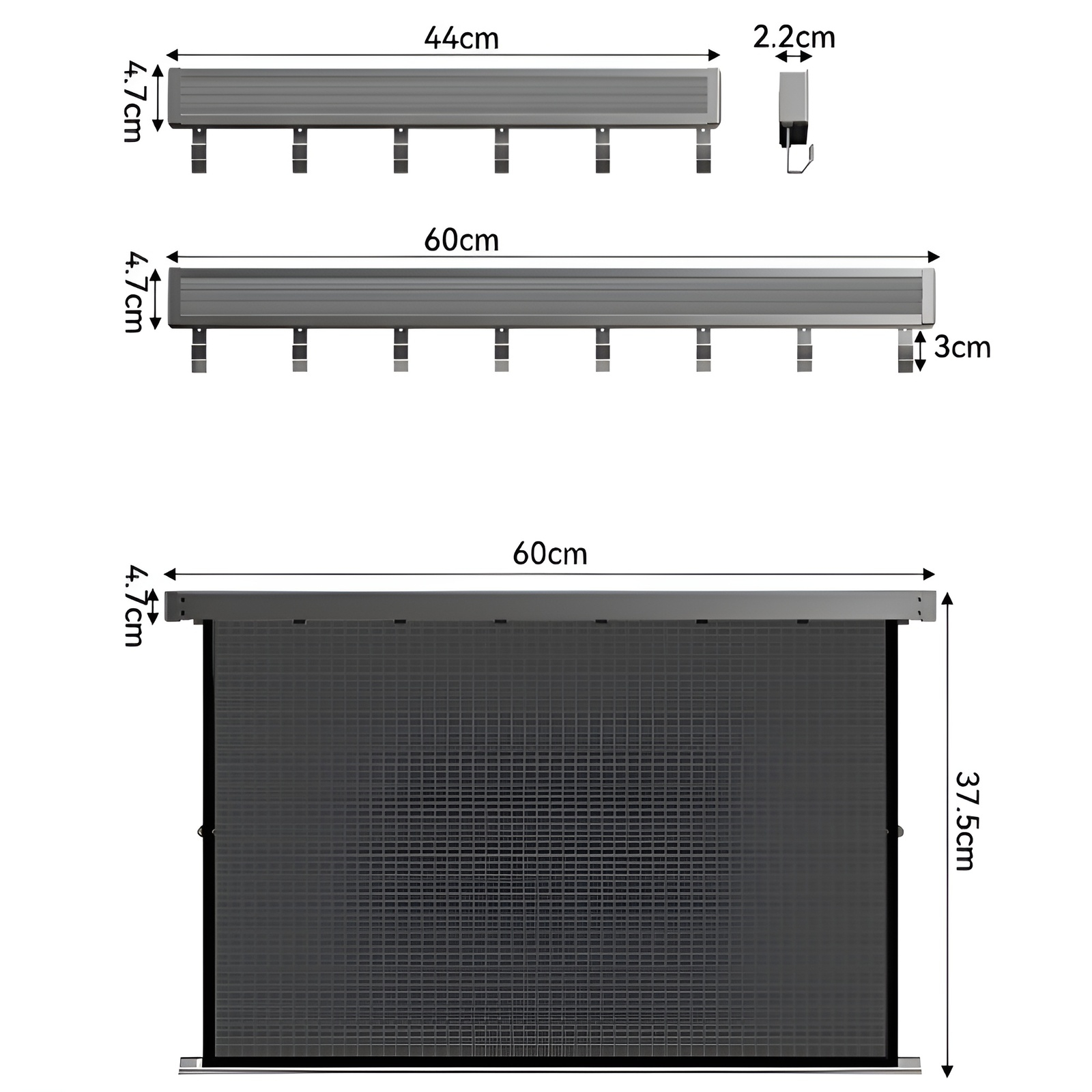 物干し 壁掛け物干し 折りたたみ 壁掛けハンガー メッシュ 物干し 洗濯物干し 室内 伸縮式ベランダラック 調整可能フック付き コンパクト 小型住宅用