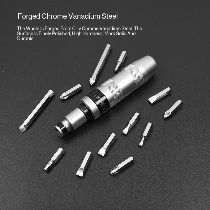 Impact Screwdriver Set With Chrome Vanadium Steel Forging