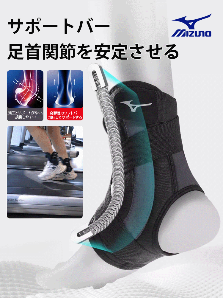 ノブ付き足首サポーター