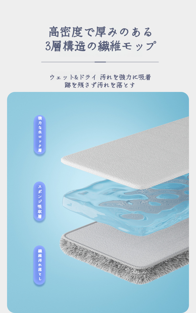 フラットモップの収納イメージ