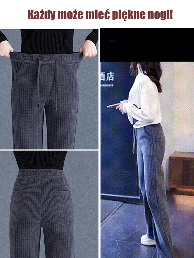 Spodnie z prostymi nogawkami