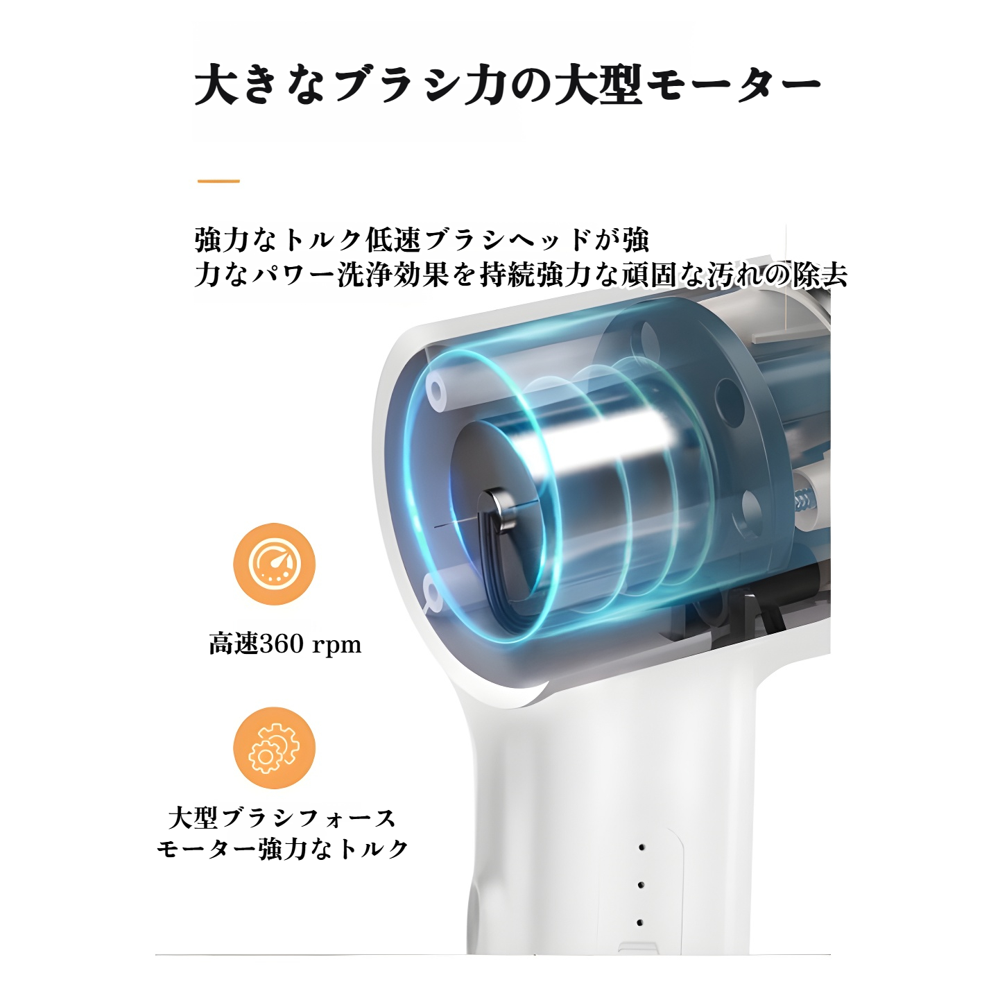 使いやすいハンドル付きの掃除ブラシ